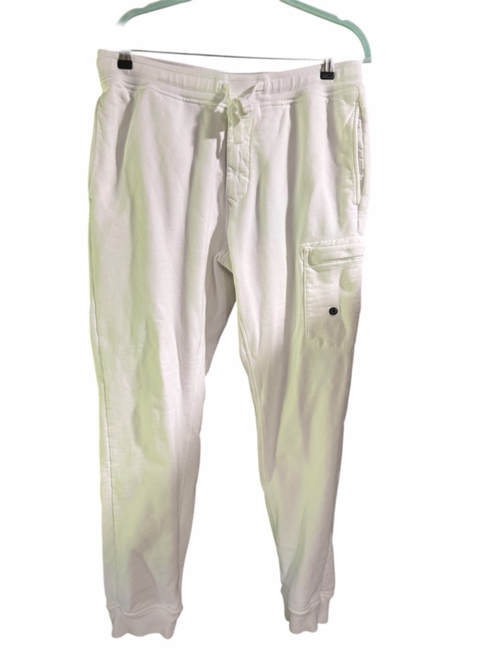 Stone Island Cargo Joggersβ Menβs Large White Drawstring Sweatpants Streetwear